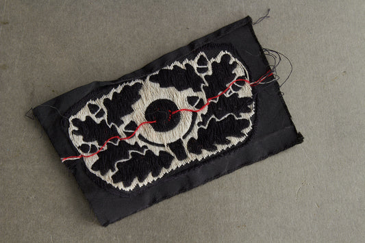 WW2 Tysk Heer Panzer Korkade og krans til Panzerbaret. Kopi.