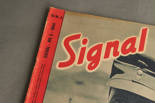 WW2 Tysk/Dansk Signal Blad. Waffen-SS Forside. Original.