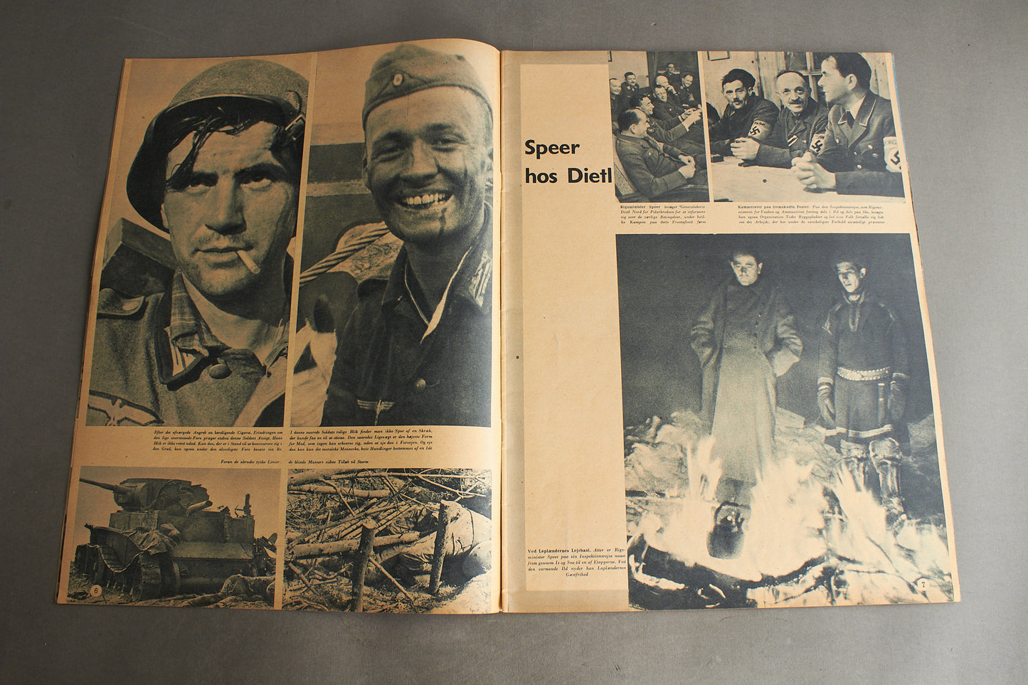 WW2 Tysk/Dansk Signal Blad. Waffen-SS Forside. Original.