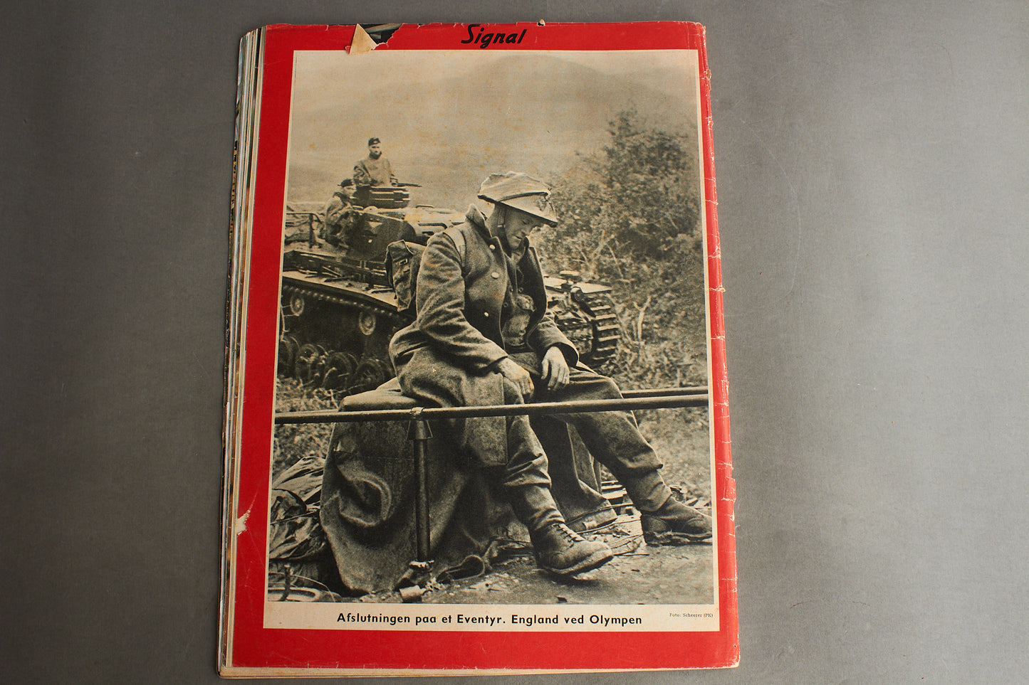 WW2 Tysk/Dansk Signal Blad. Original.