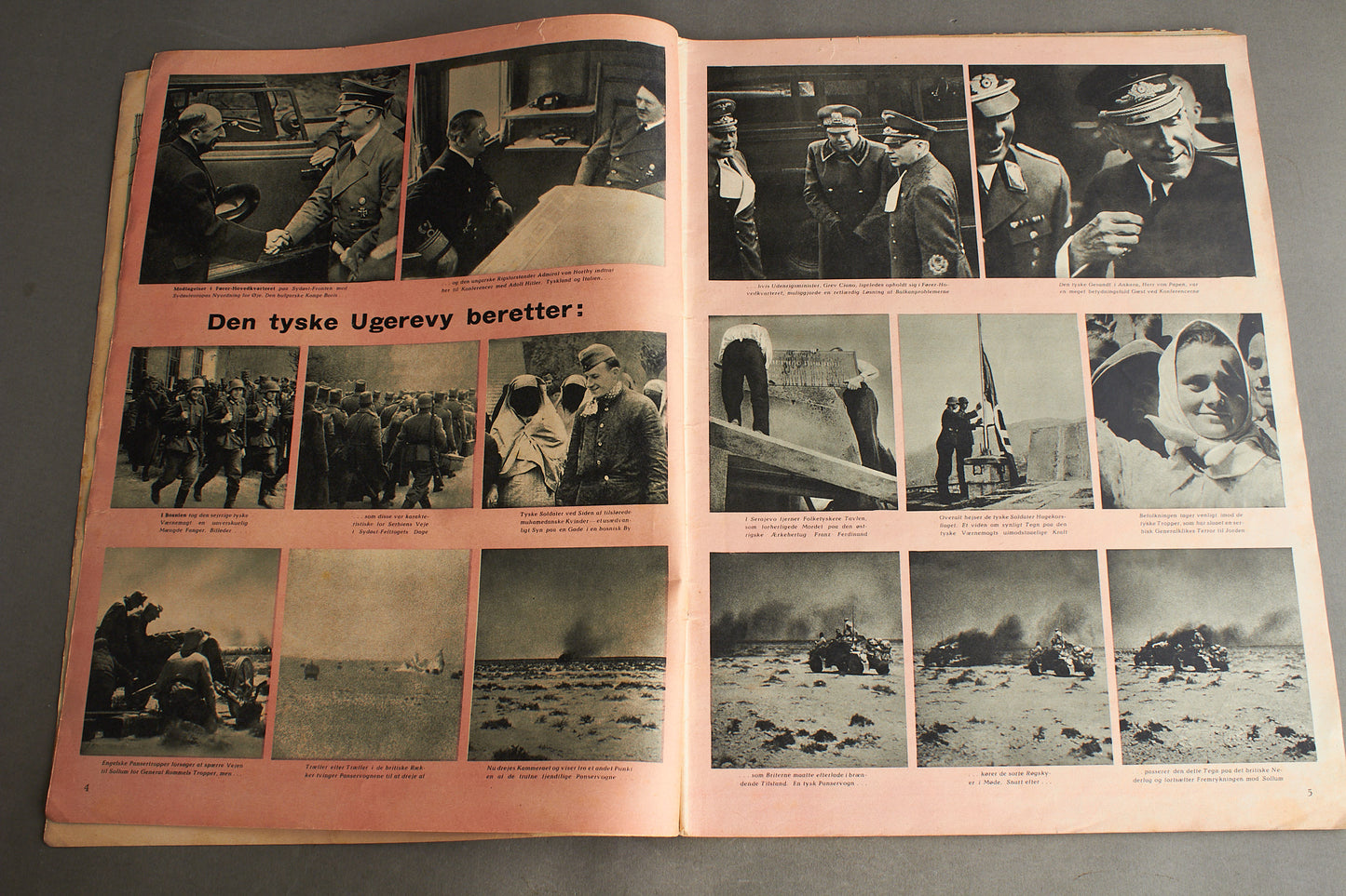 WW2 Tysk/Dansk Signal Blad. Original.