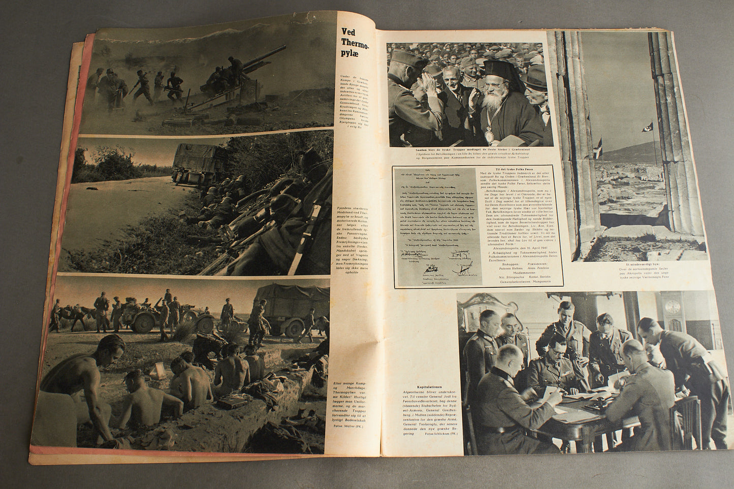 WW2 Tysk/Dansk Signal Blad. Original.