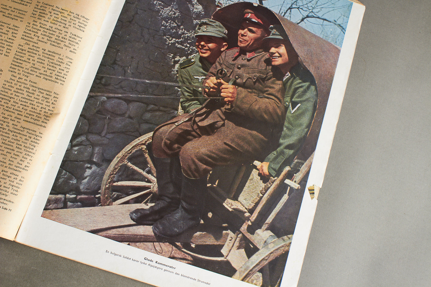 WW2 Tysk/Dansk Signal Blad. Original.
