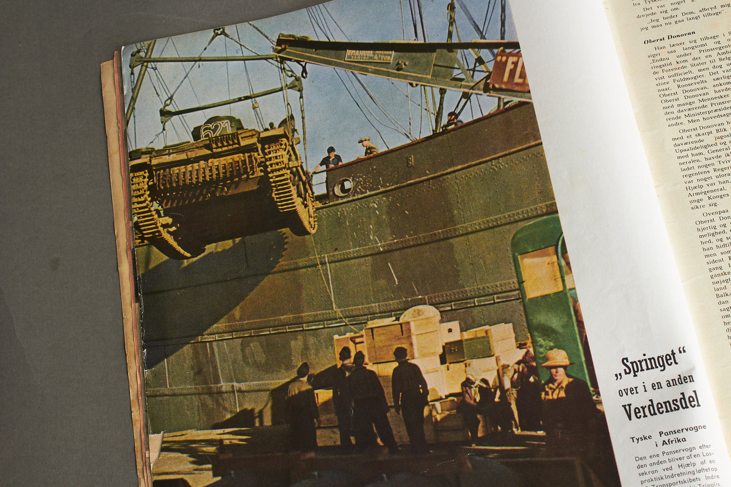 WW2 Tysk/Dansk Signal Blad. Original.