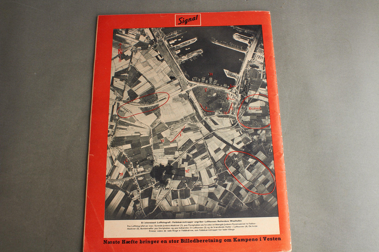 WW2 Tysk/Dansk Signal Blad. Original.