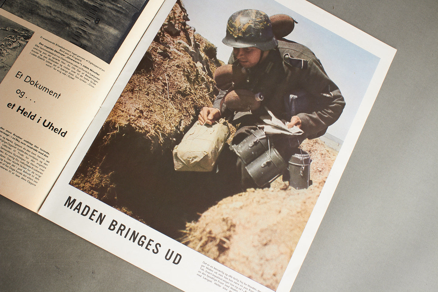 WW2 Tysk/Dansk Signal Blad. Original.