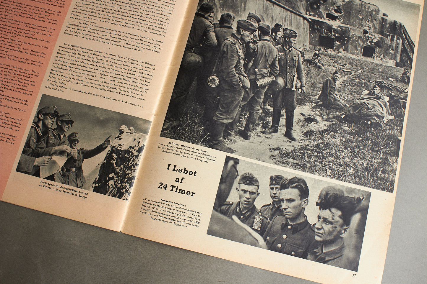 WW2 Tysk/Dansk Signal Blad. Original.