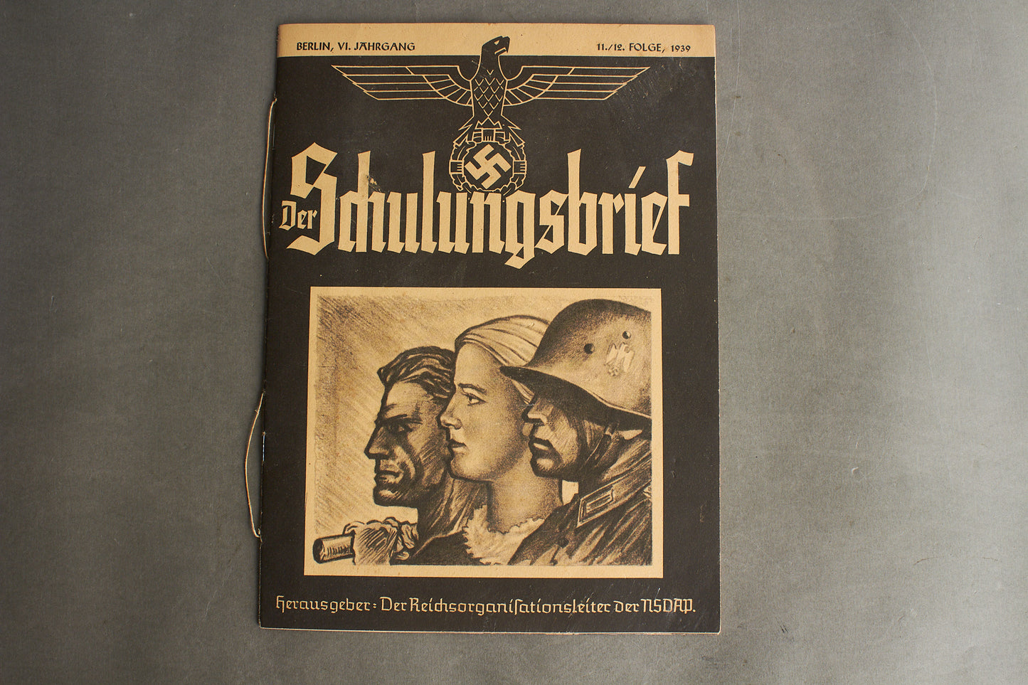 WW2 Tysk NSDAP Blad fra 1939. Original.