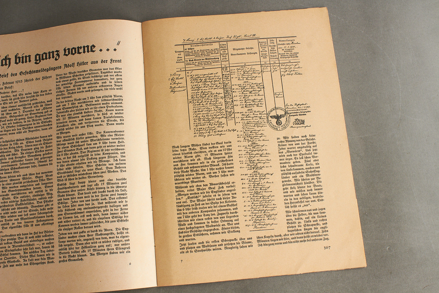 WW2 Tysk NSDAP Blad fra 1939. Original.