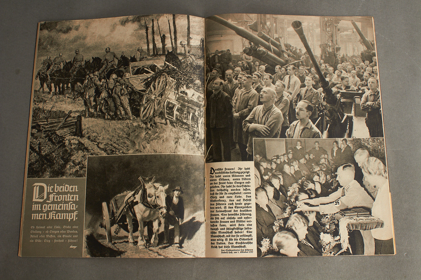 WW2 Tysk NSDAP Blad fra 1939. Original.