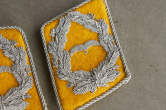 WW2 Tysk Luftwaffe Officer Kravespejle for flyvende personel. Matchende sæt. Original.