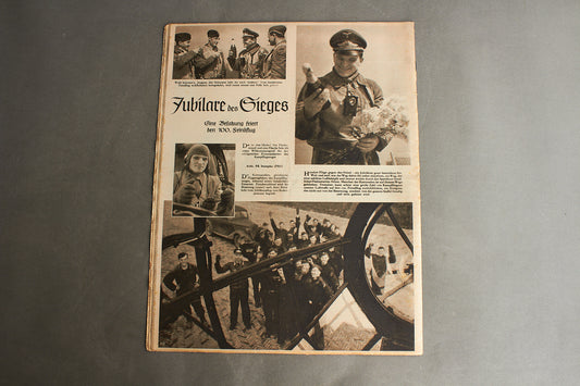 WW2 Tysk Luftwaffe "Der Adler" Blad. Original.