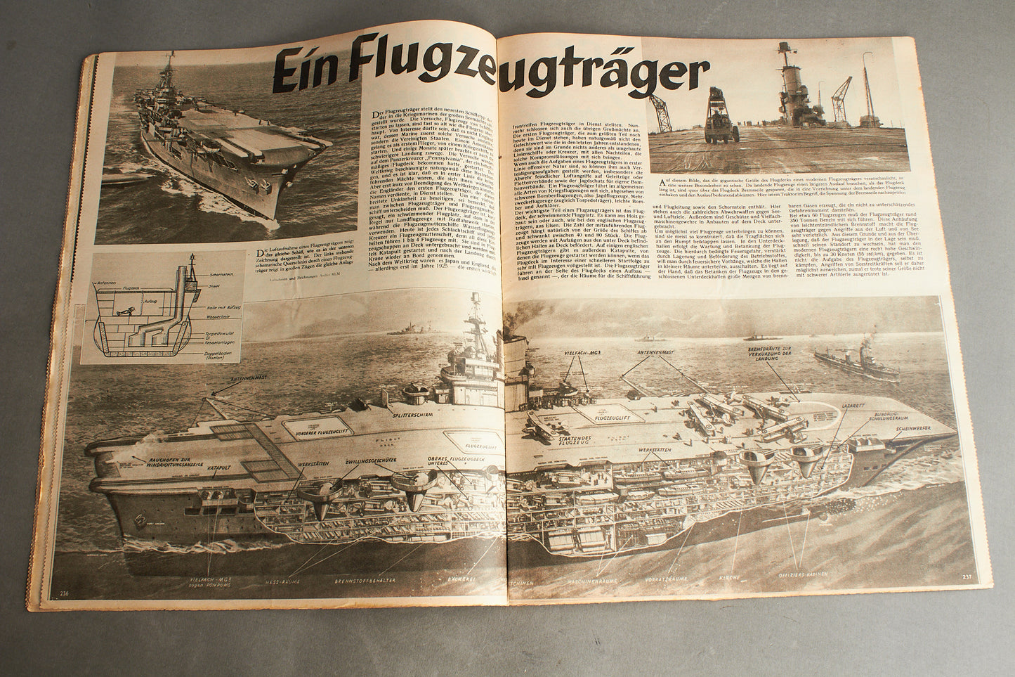WW2 Tysk Luftwaffe "Der Adler" Blad. Original.