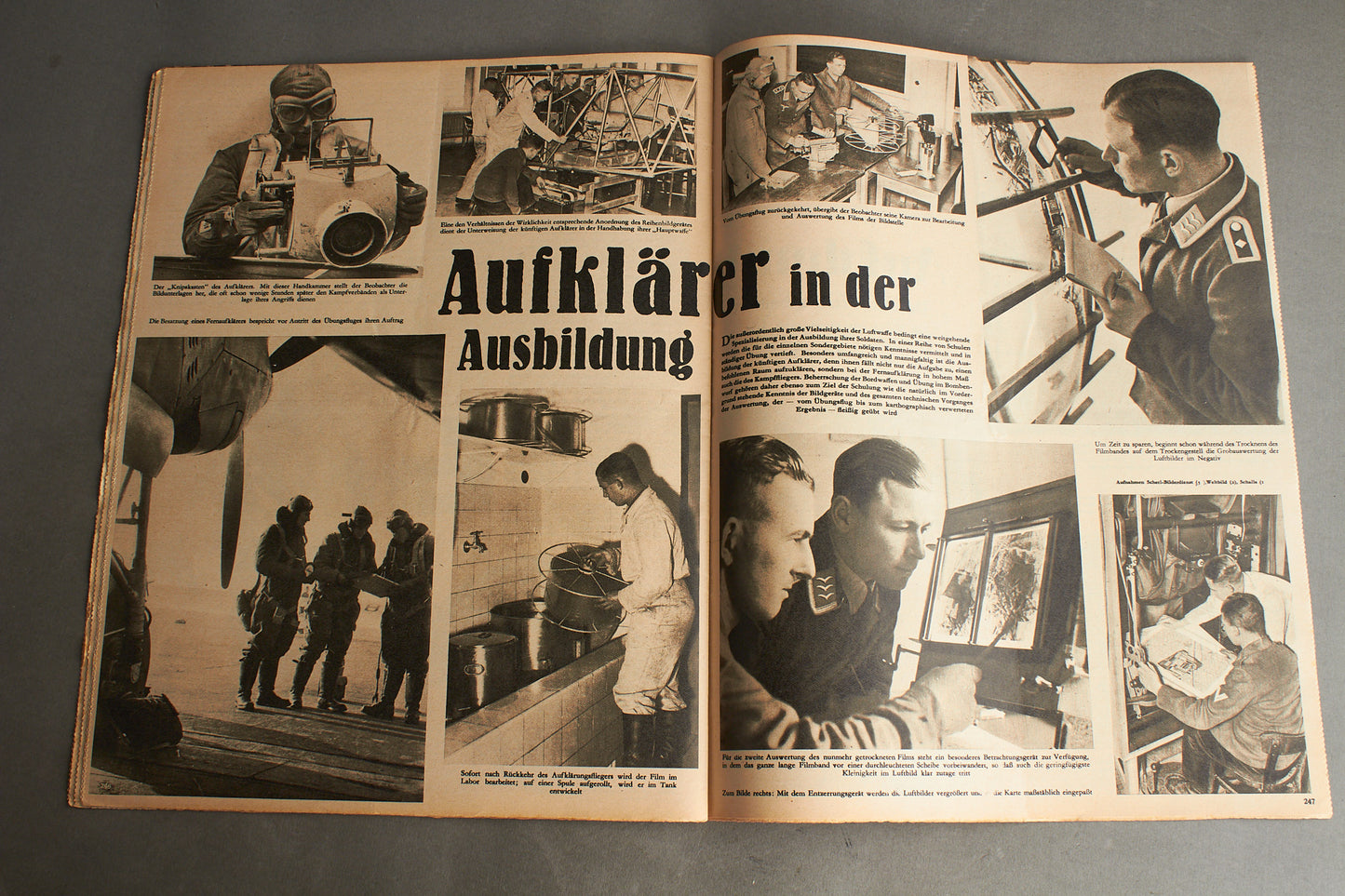 WW2 Tysk Luftwaffe "Der Adler" Blad. Original.