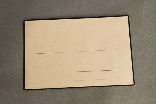 WW2 Tysk "Heldentod" Begravelseskort fra Flensburg. Efternavn "Clausen". Postkort størrelse. Original.