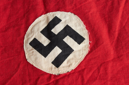 WW2 Tysk NSDAP Firkantet Vimpel. Original.