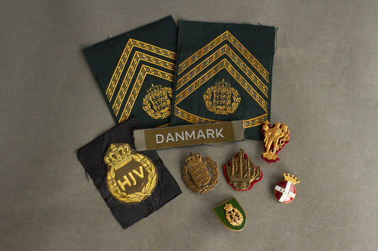 Blandet Dansk Militær Lot. Original.
