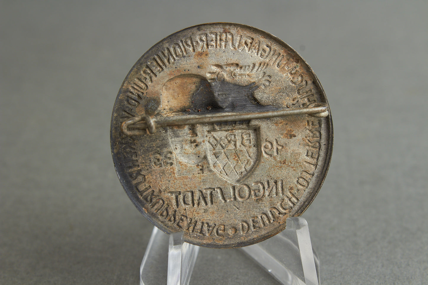 WW2 Tysk Tidlig "Tag der Wehrmacht" Tinnie. Sjælden. "Deutsch-Österreichisch-Ungarisher-Pionier-und-Verkehrstruppentag". Original.