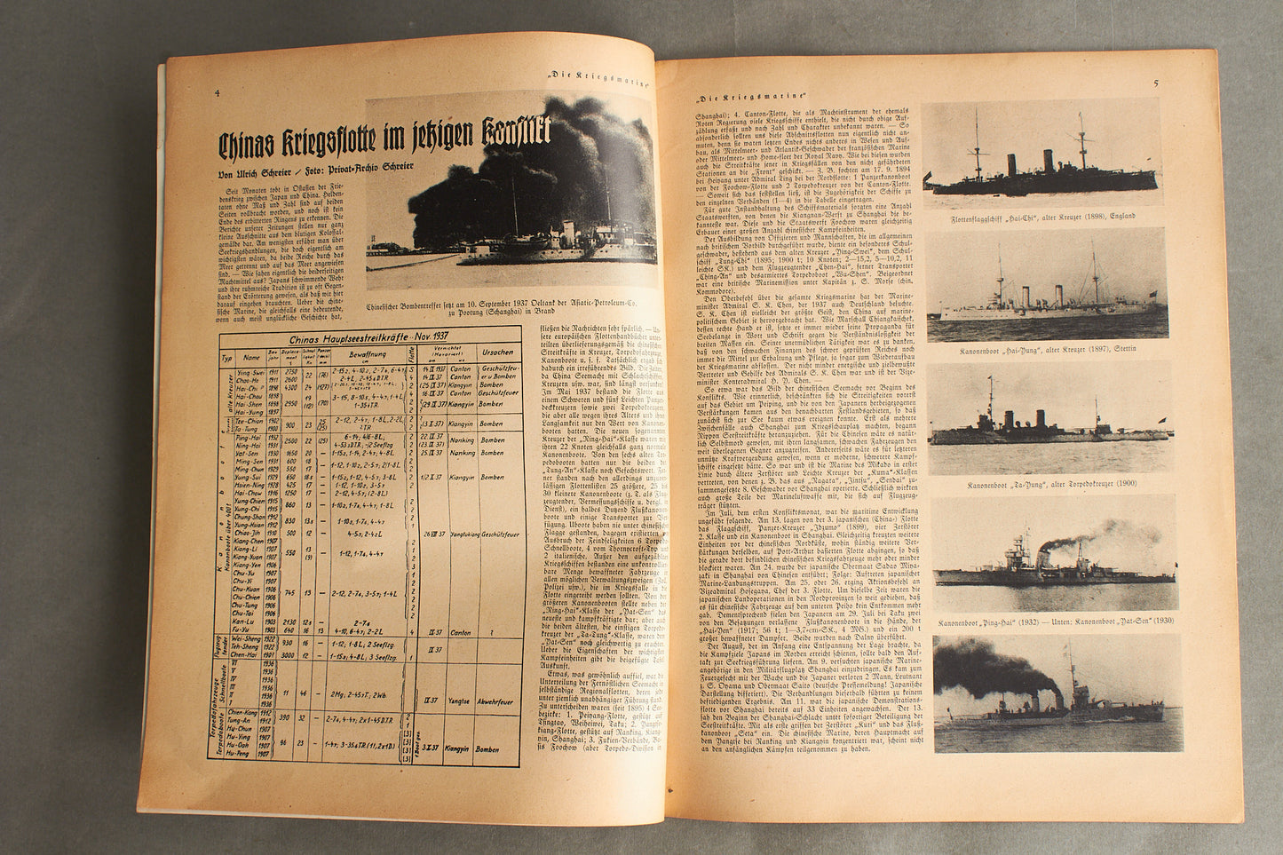 WW2 Tysk "Die Kriegsmarine" Blad. Original.