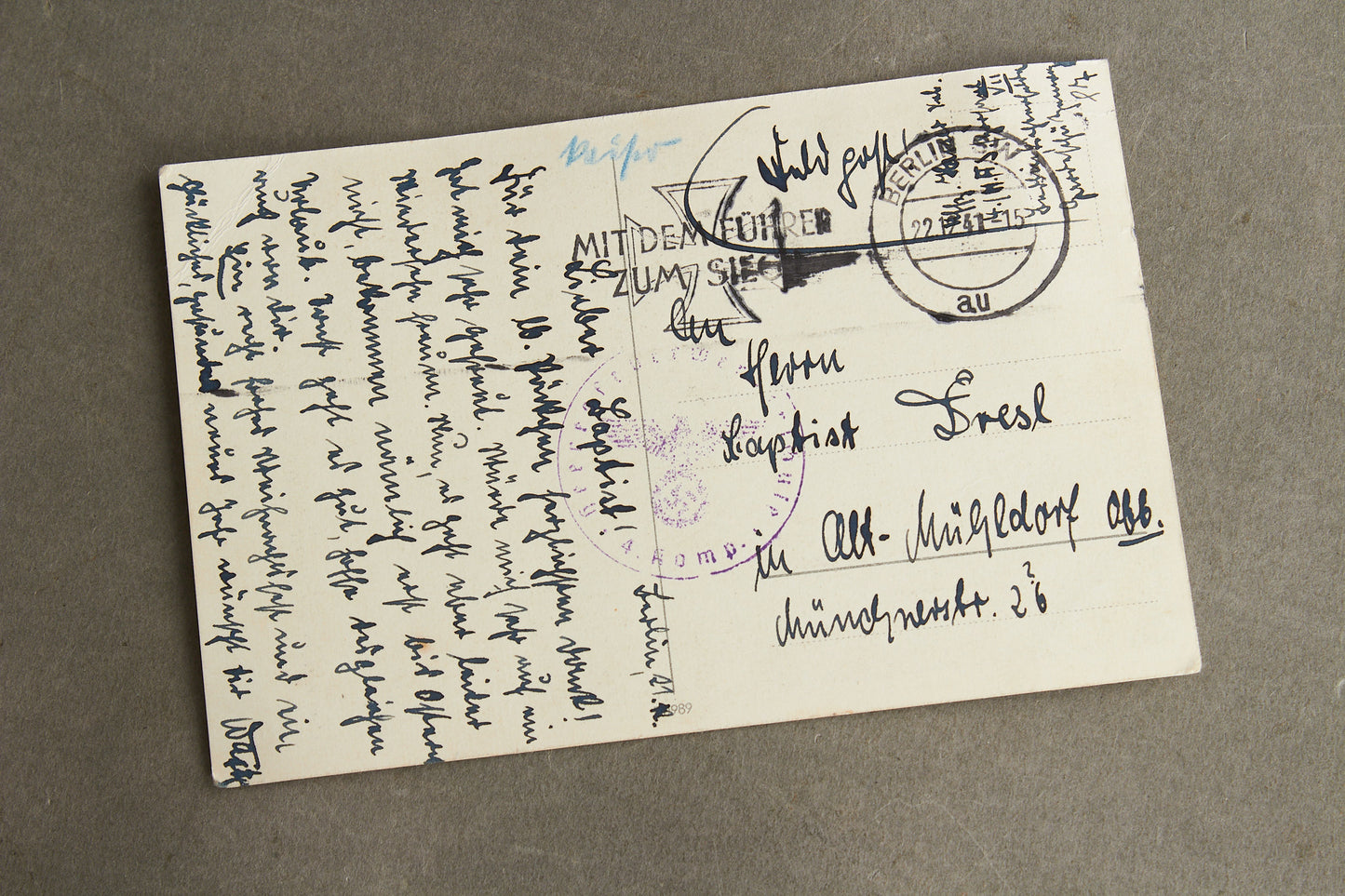 WW2 Tysk Feldpost. Original.
