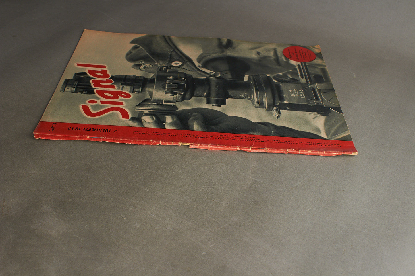WW2 Tysk/Dansk Signal Blad. Original.