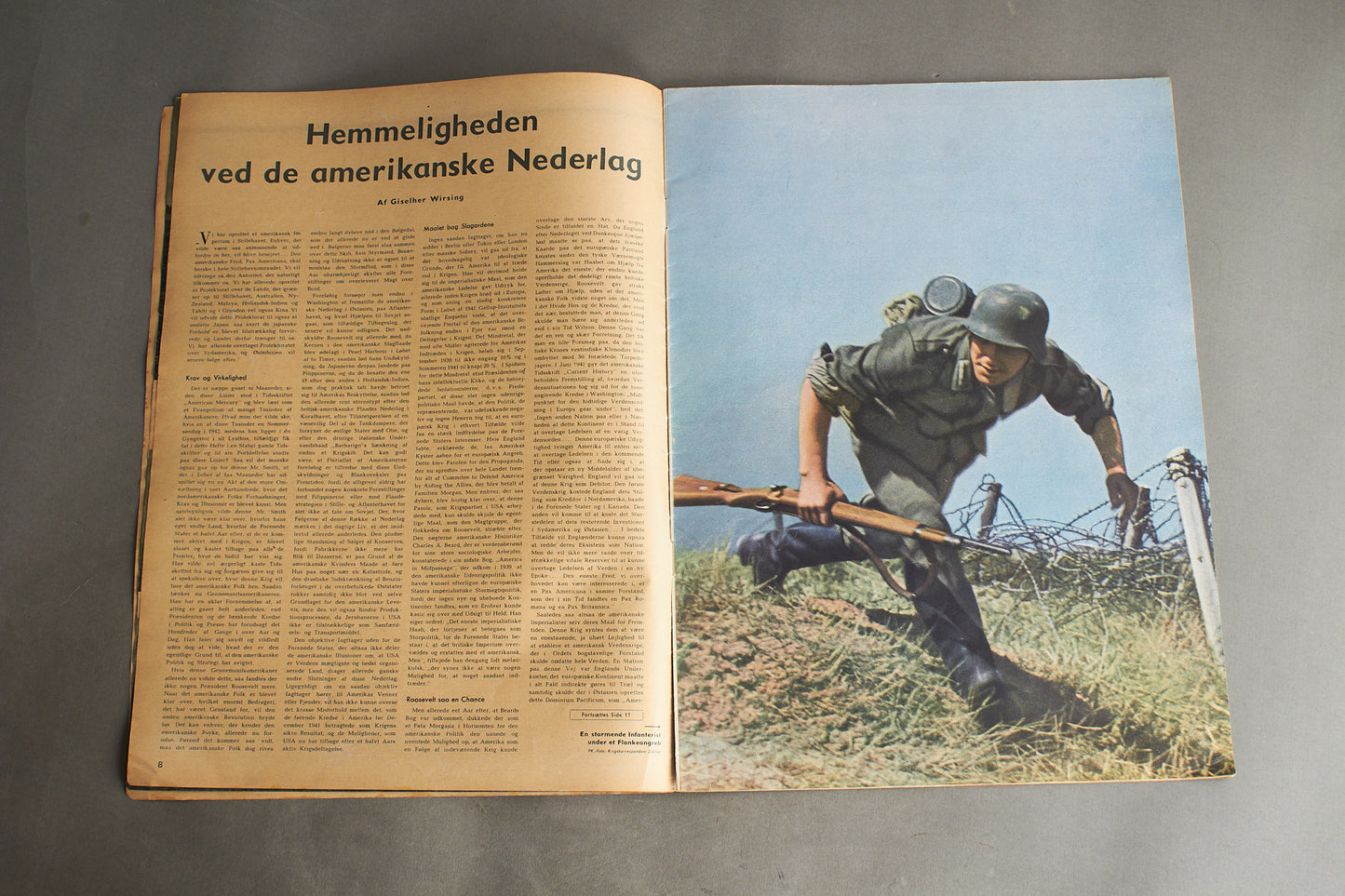 WW2 Tysk/Dansk Signal Blad. Original.