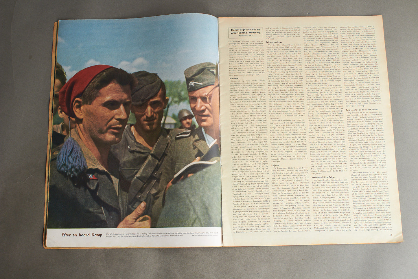 WW2 Tysk/Dansk Signal Blad. Original.