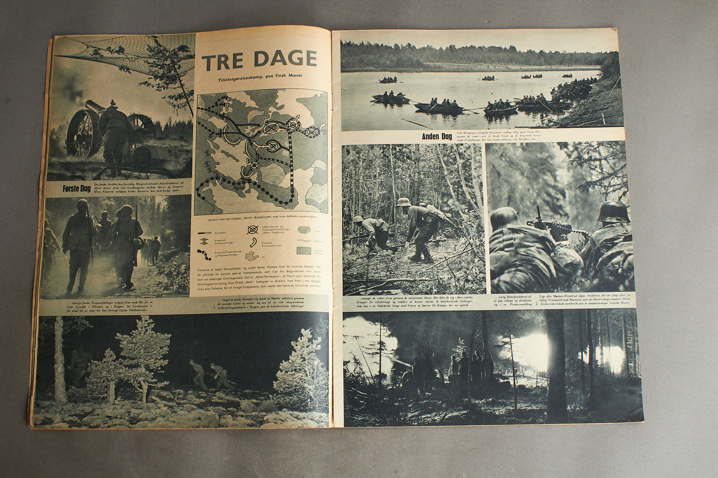 WW2 Tysk/Dansk Signal Blad. Original.