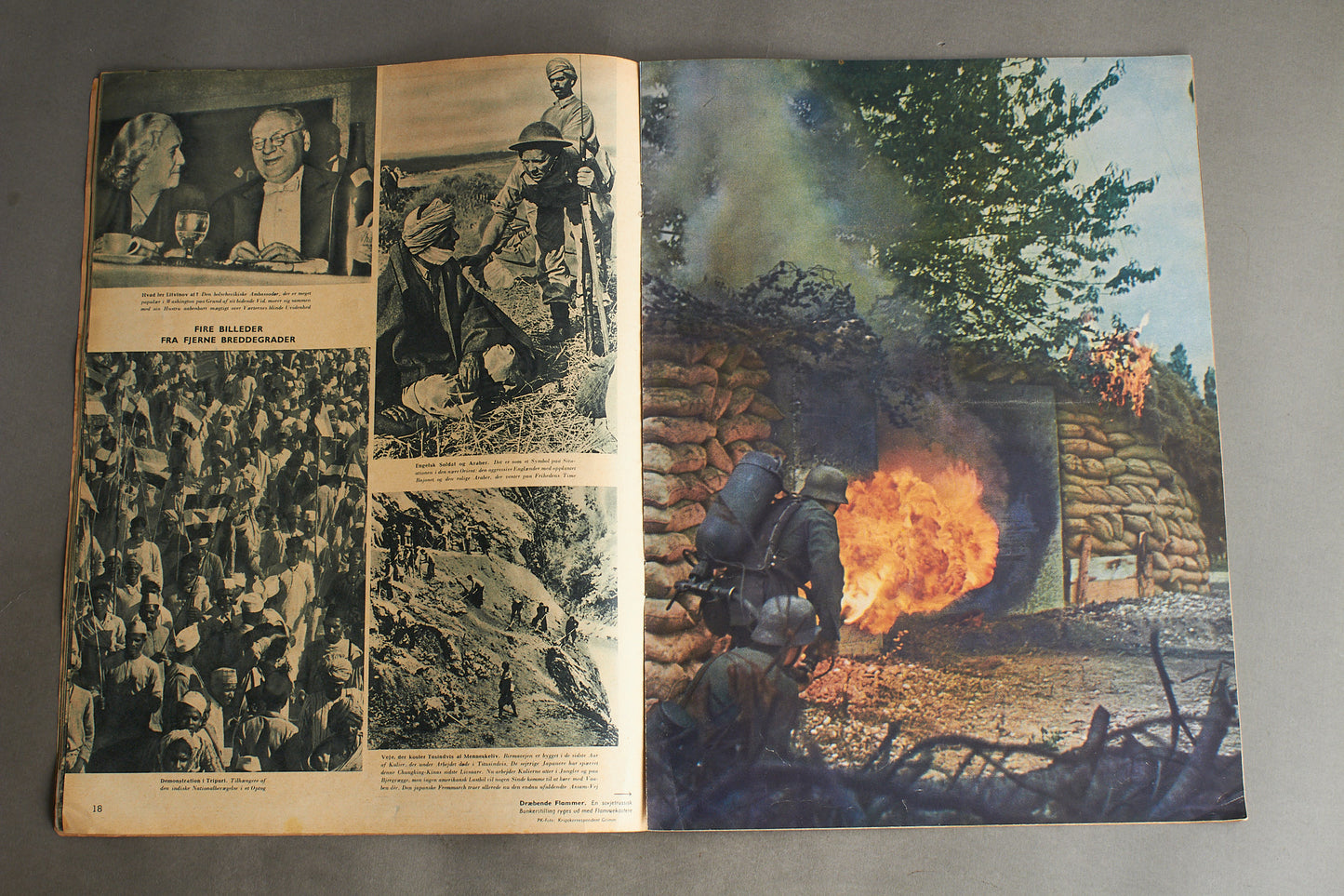 WW2 Tysk/Dansk Signal Blad. Original.