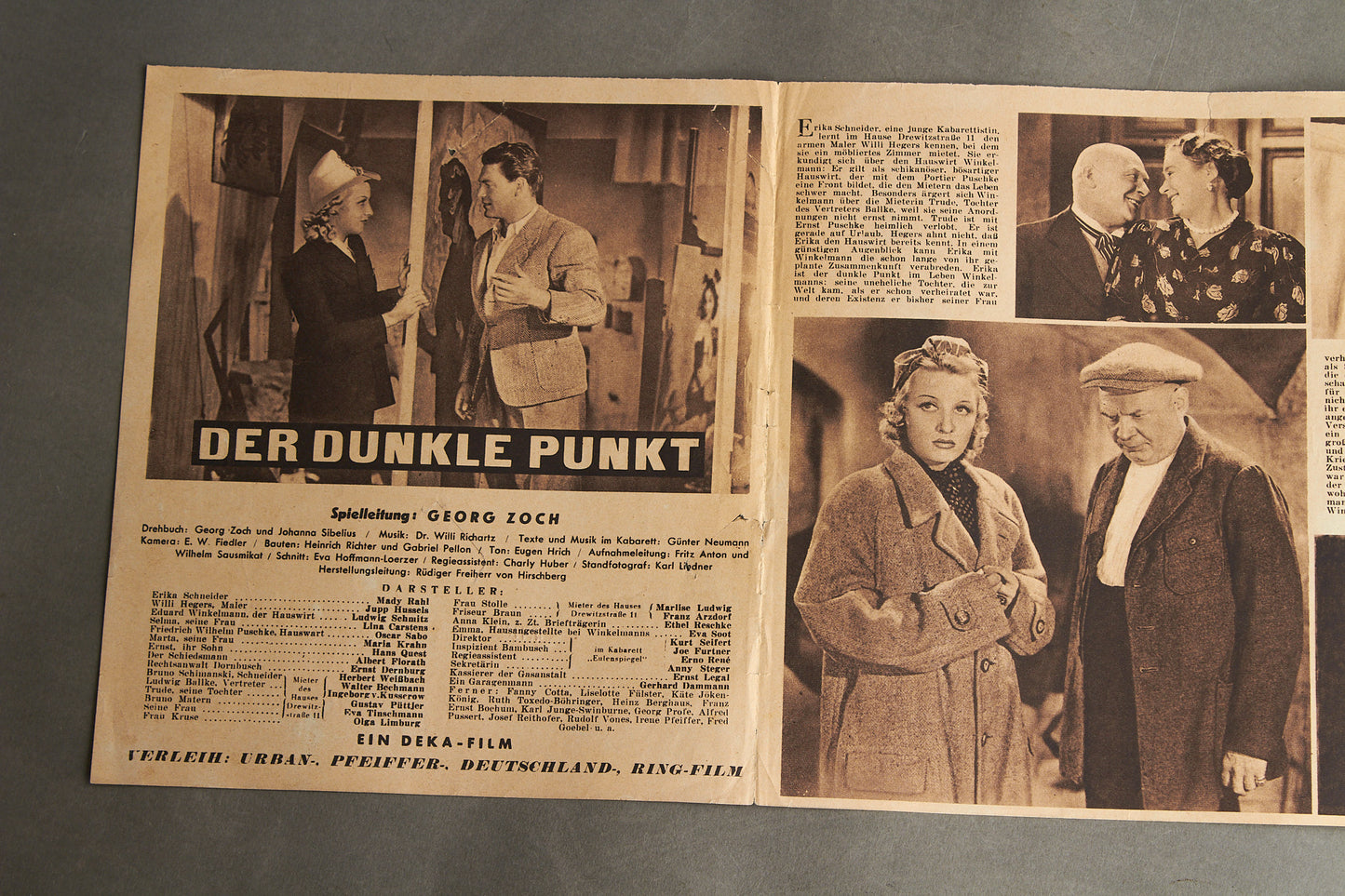 WW2 Tysk Spillefilm Hæfte. Original.