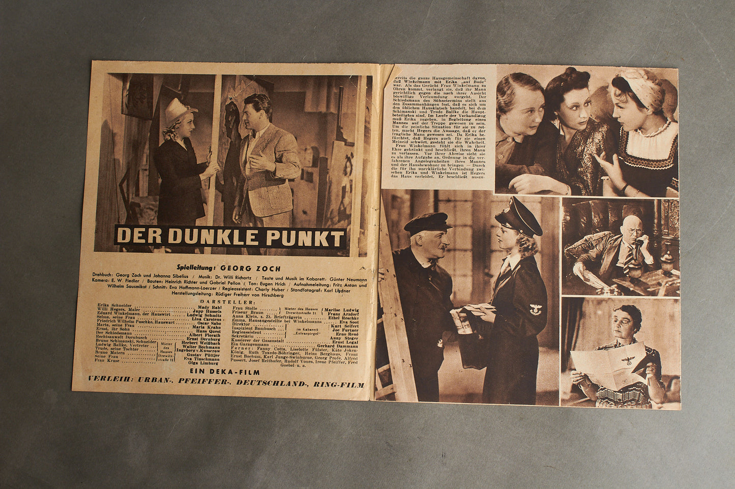 WW2 Tysk Spillefilm Hæfte. Original.