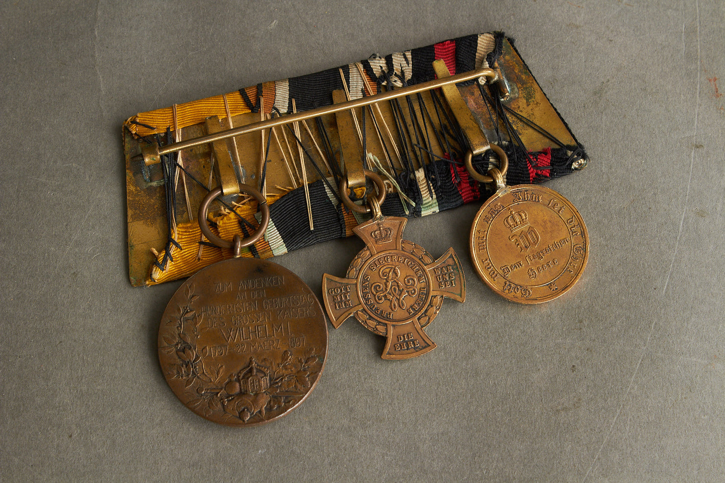 WW1 Tysk Medaljespange. Original.
