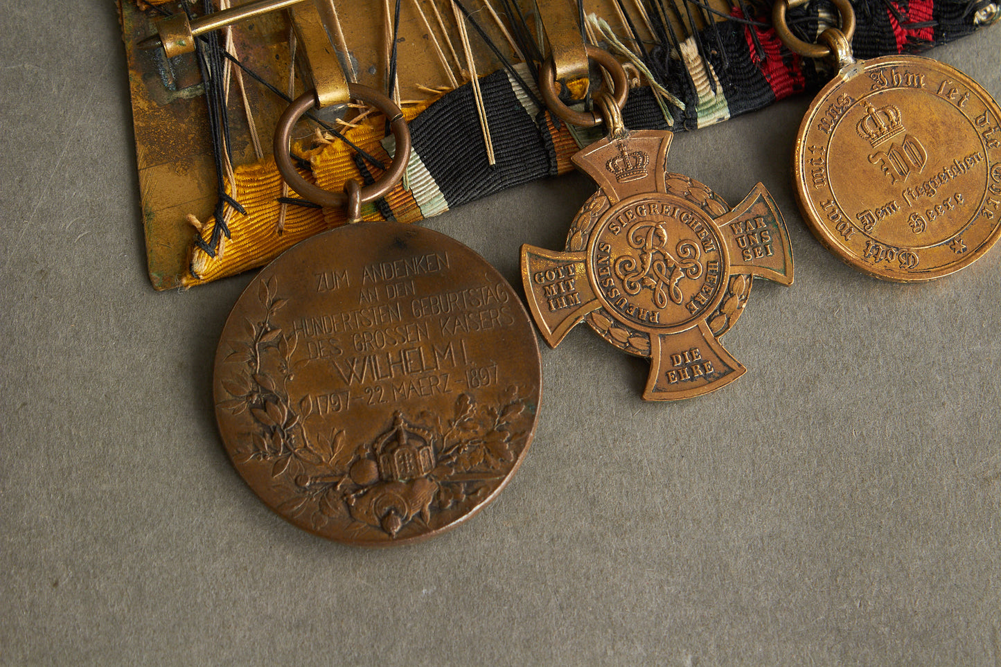 WW1 Tysk Medaljespange. Original.