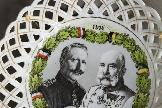 WW1 Tysk Von Hindenburg Patriotisk Skål. Original.