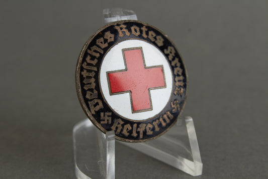 WW2 Tysk DRK (Deutsches Rotes Kreuz) "Helferin" Brosche. Original.