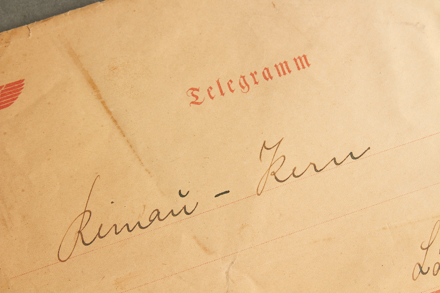 WW2 Tysk Telegram Kuvert. God til display. Original.