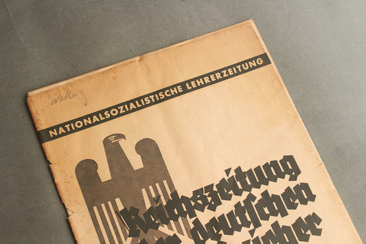 WW2 Tysk NSDAP Blad. Forside og bagside er løs. Original.