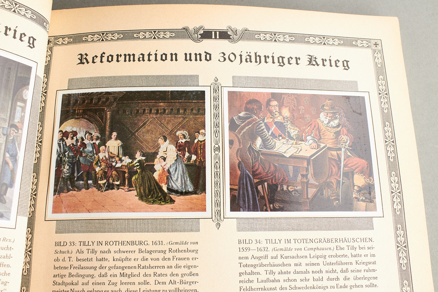 WW2 Tysk "Cigaretten Album" "Bilder Deutscher Geschicthe". Komplet. Original.