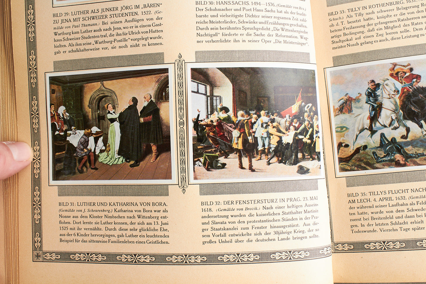 WW2 Tysk "Cigaretten Album" "Bilder Deutscher Geschicthe". Komplet. Original.