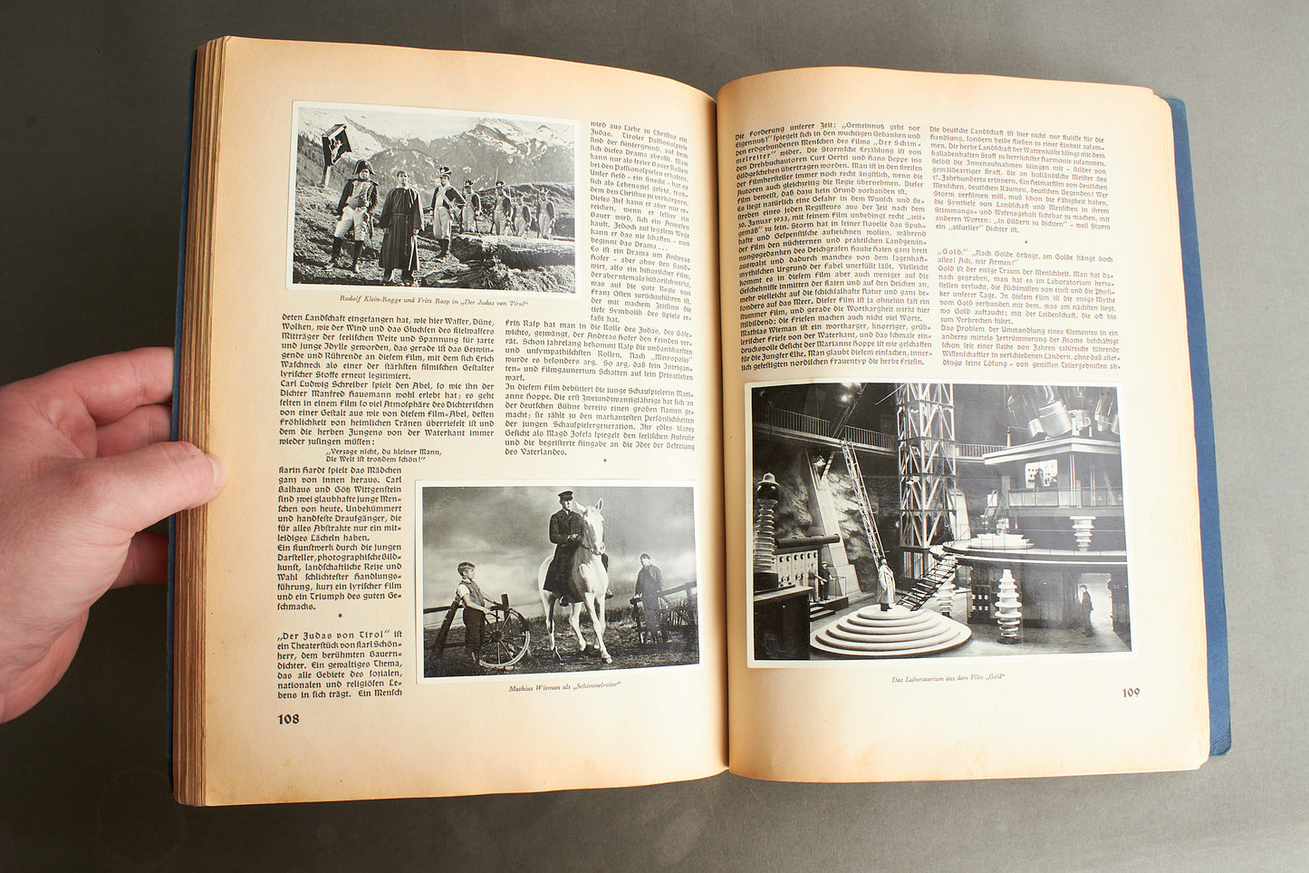 WW2 Tysk "Cigaretten Album" "Vom Werden Deutscher Filmkunst". Næsten komplet. Original.