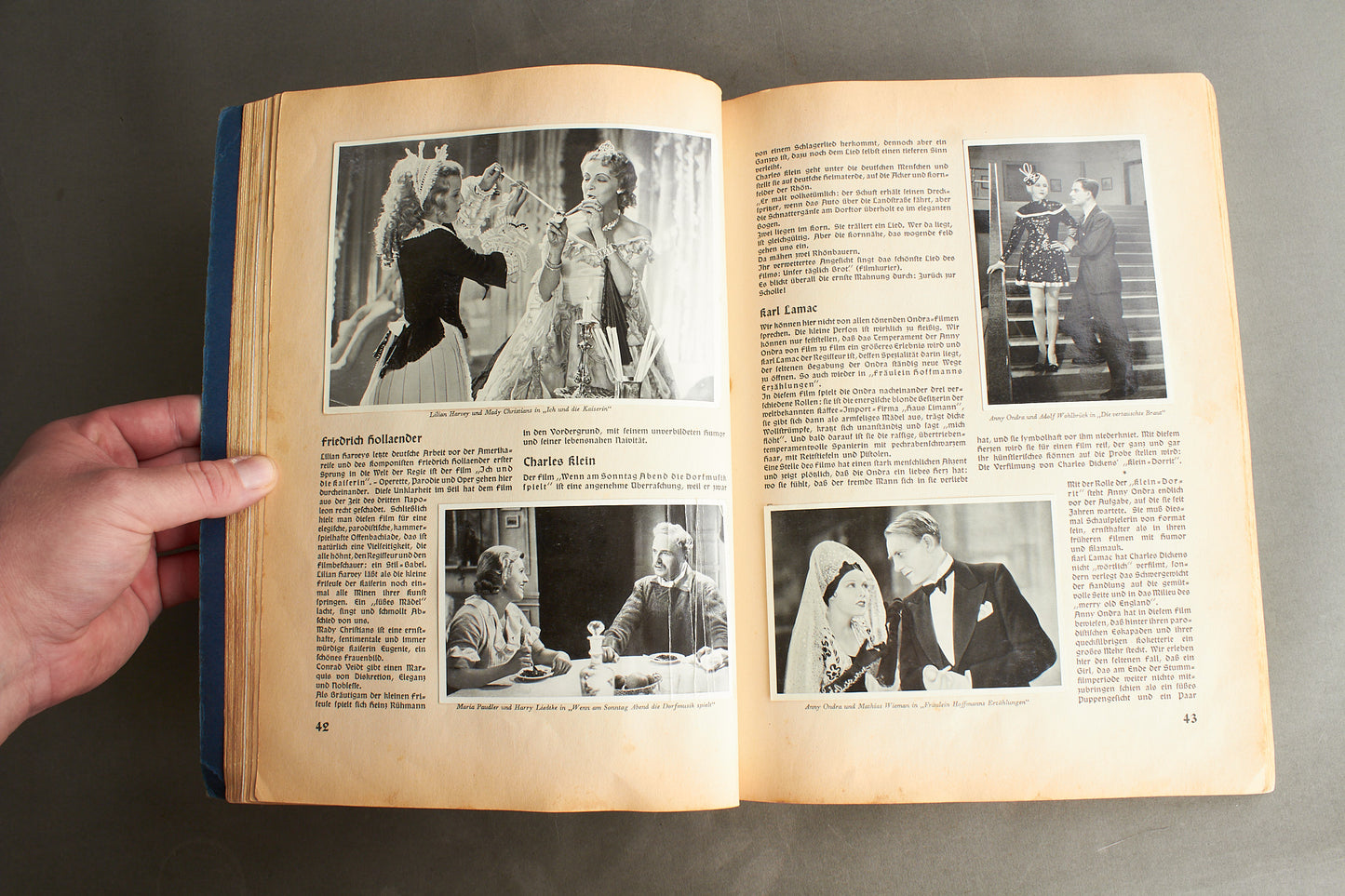WW2 Tysk "Cigaretten Album" "Vom Werden Deutscher Filmkunst". Næsten komplet. Original.