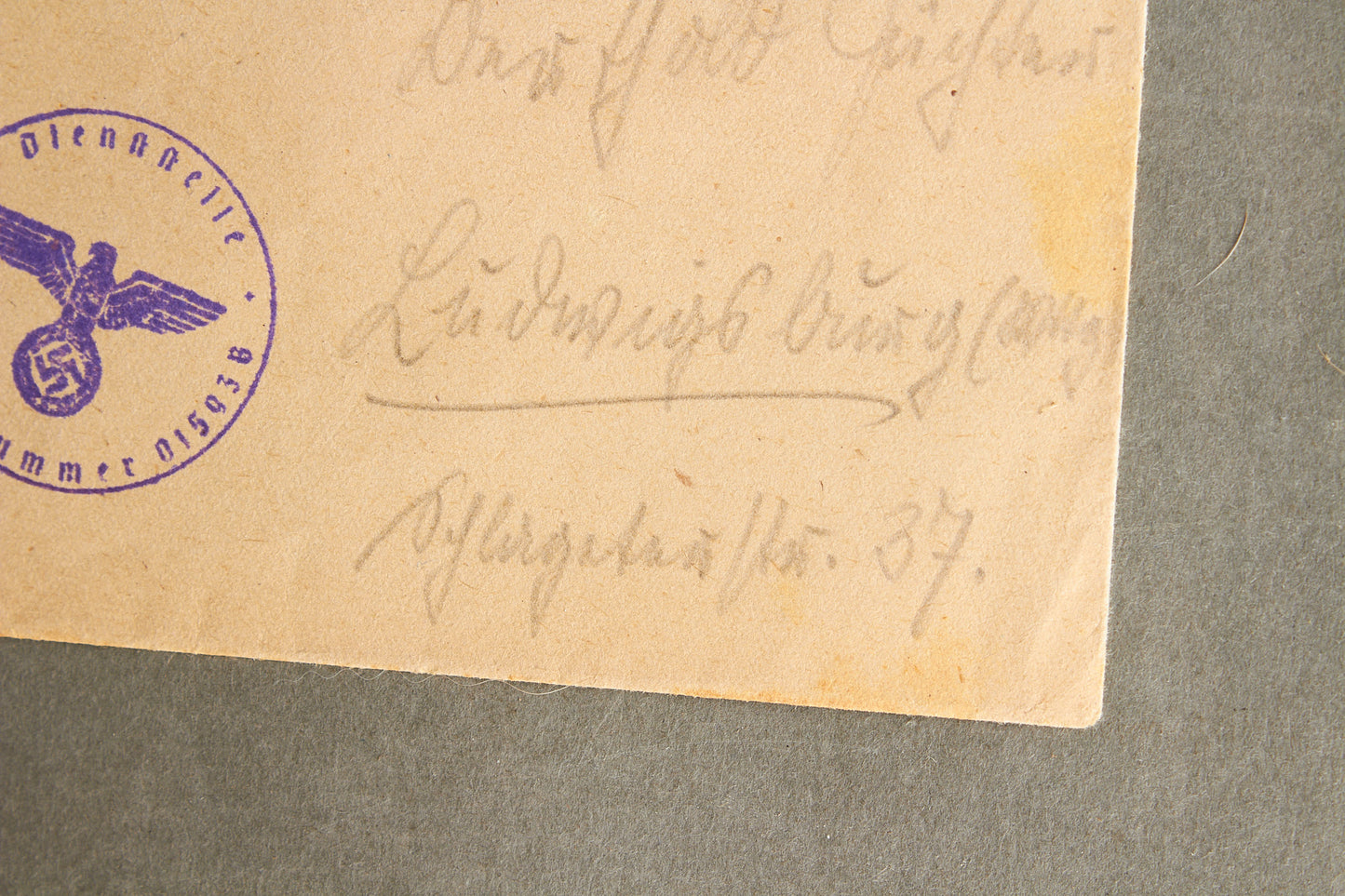 WW2 Tysk Waffen-SS Feldpost Kuvert. Original.
