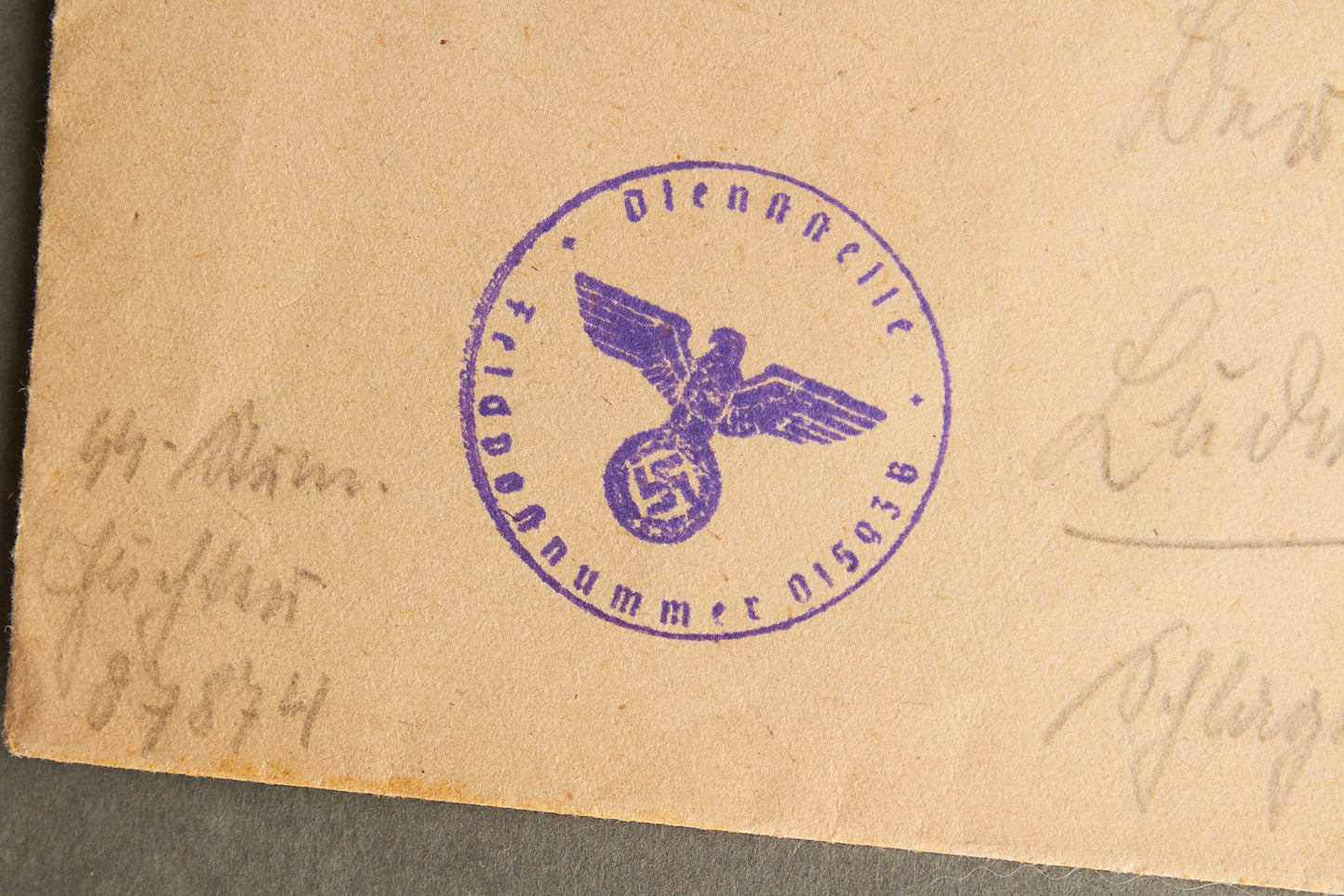 WW2 Tysk Waffen-SS Feldpost Kuvert. Original.