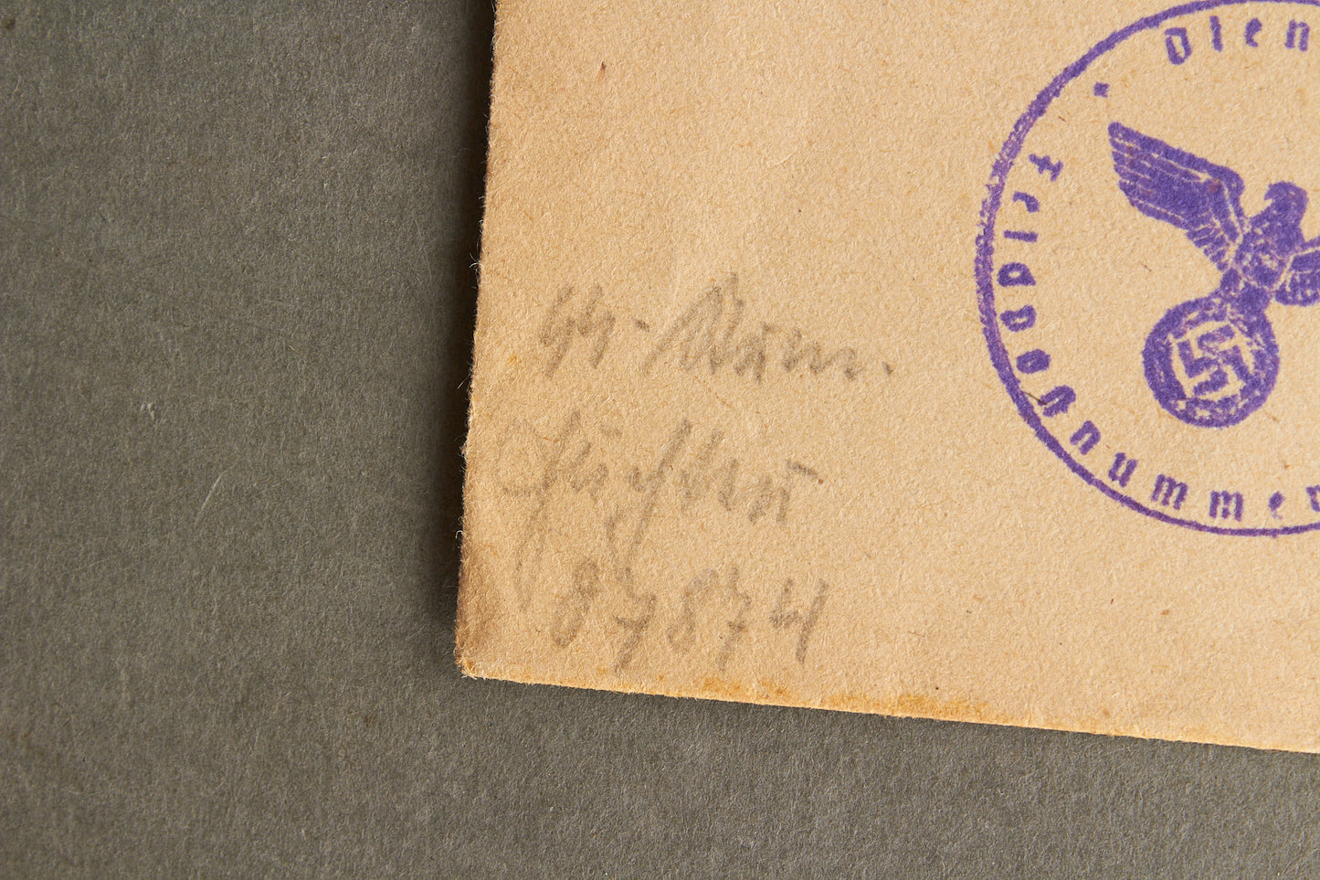 WW2 Tysk Waffen-SS Feldpost Kuvert. Original.