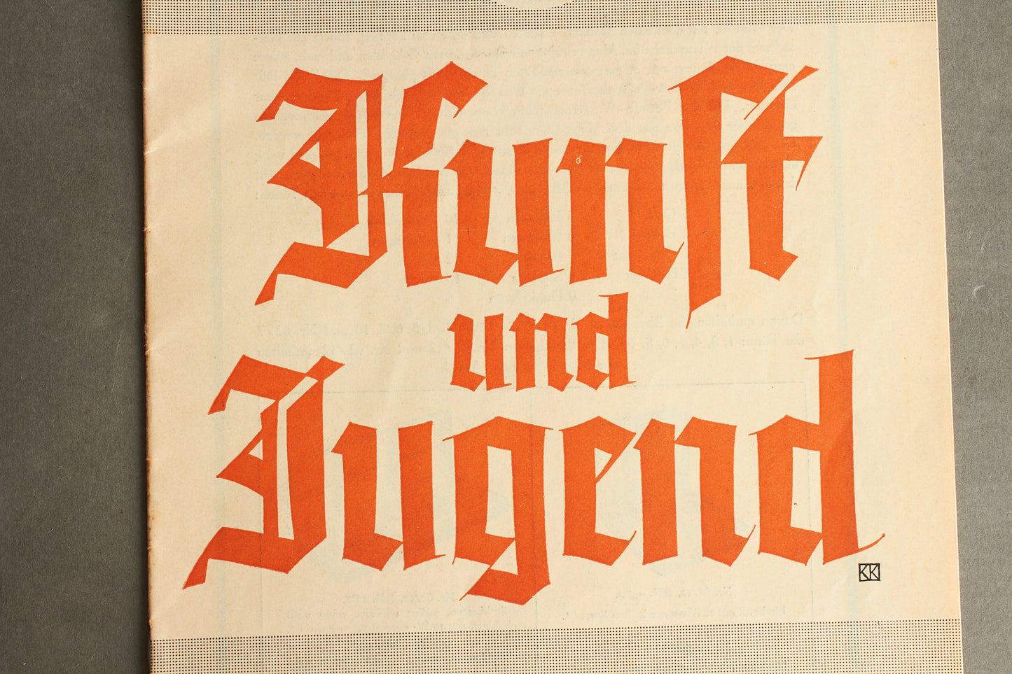 WW2 Tysk NSDAP / HJ Blad. Original.