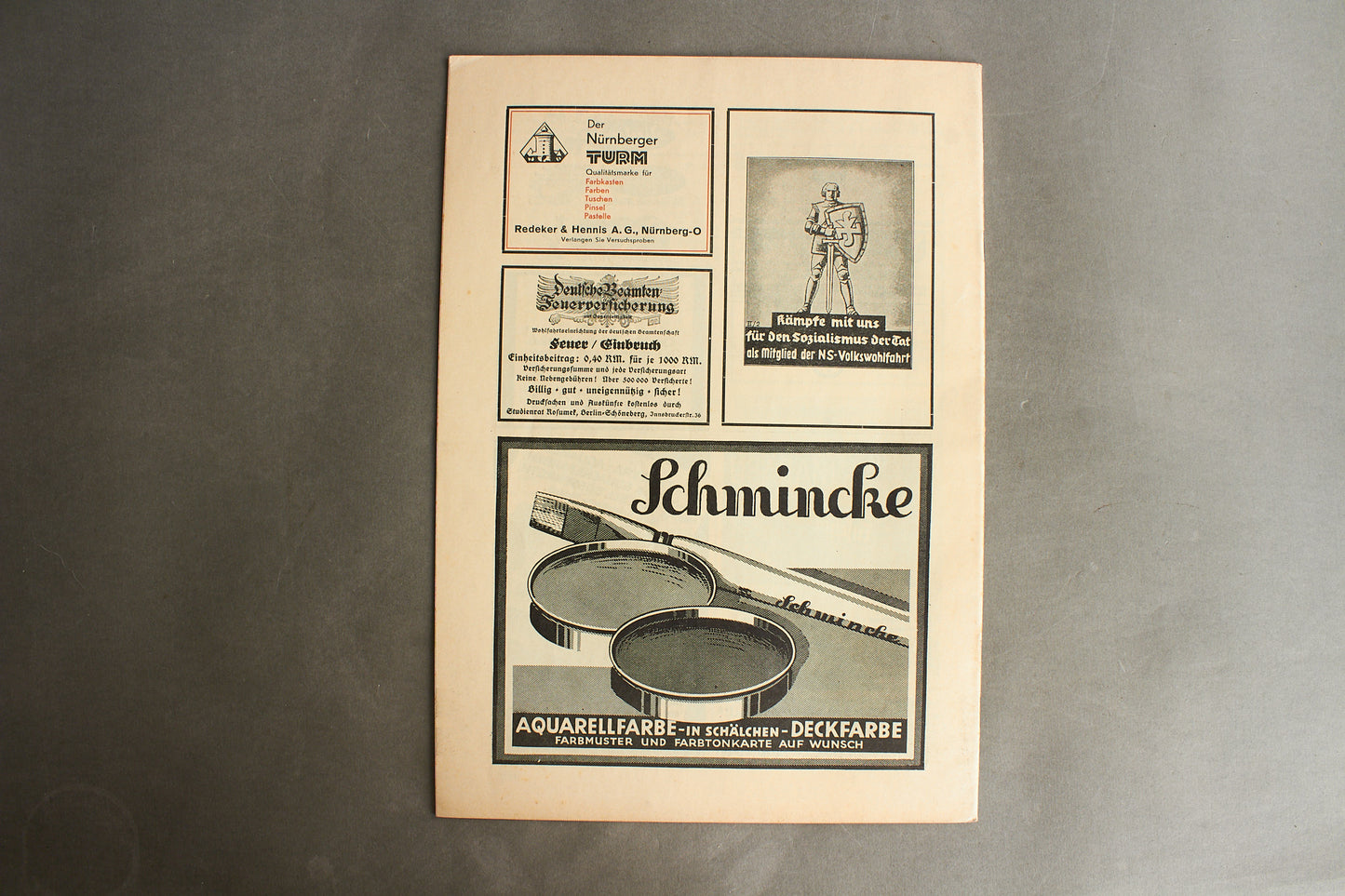 WW2 Tysk NSDAP / HJ Blad. Original.