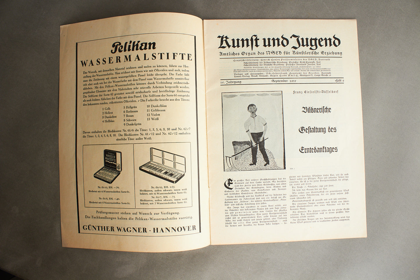 WW2 Tysk NSDAP / HJ Blad. Original.