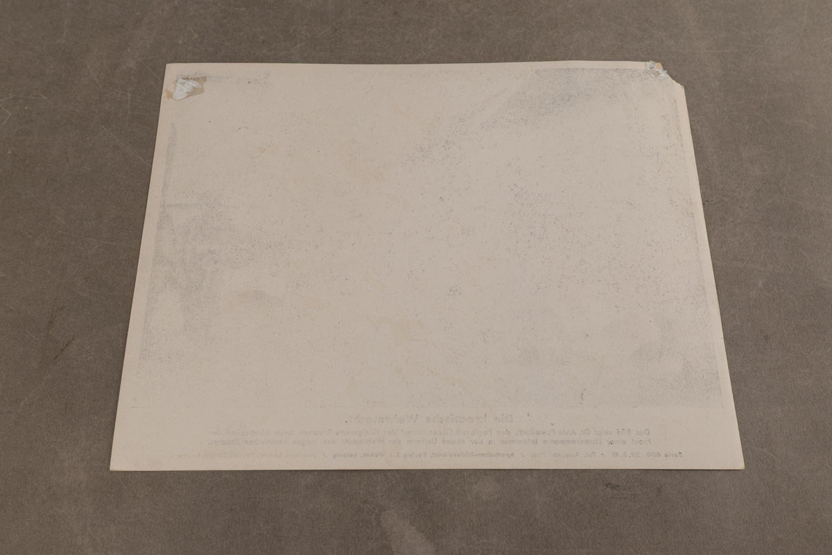 WW2 Tysk Propaganda/Presse Foto. Næsten A4 størrelse. Godt motiv. Original.