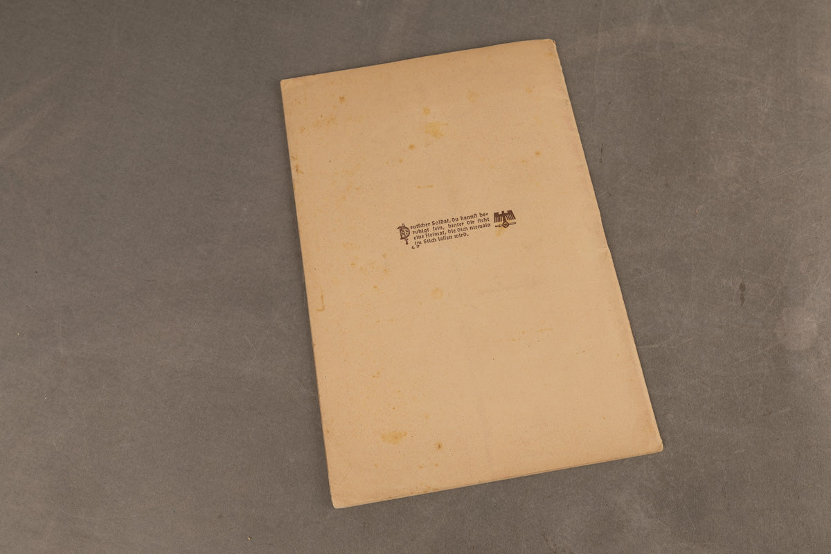 WW2 Tysk Wehrmacht ”Kriegskunst in Wort und Bild” Bog. Original.