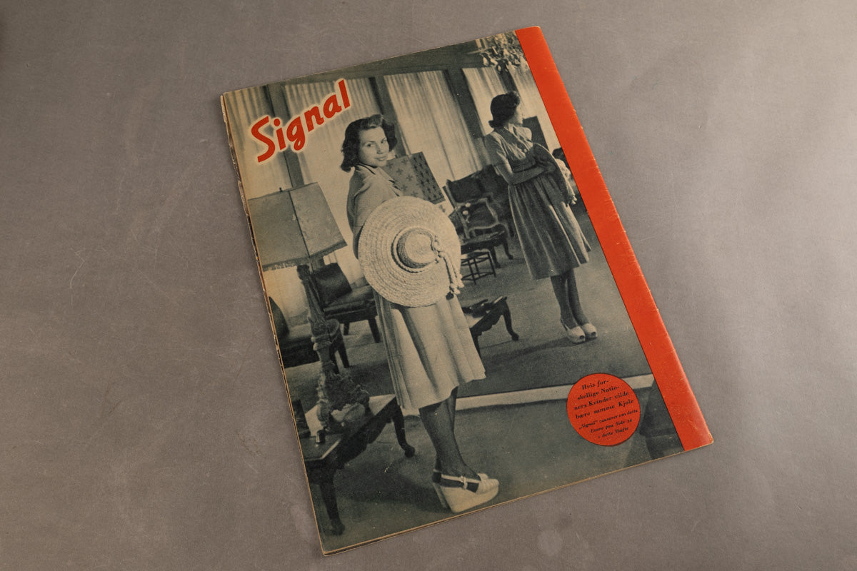 WW2 Tysk Signal Blad. Panzer forside. Original.